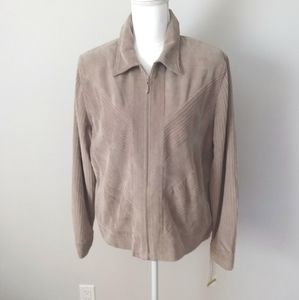 NWT Alfred Dunner Mocha Corderoy Jacket Size 14